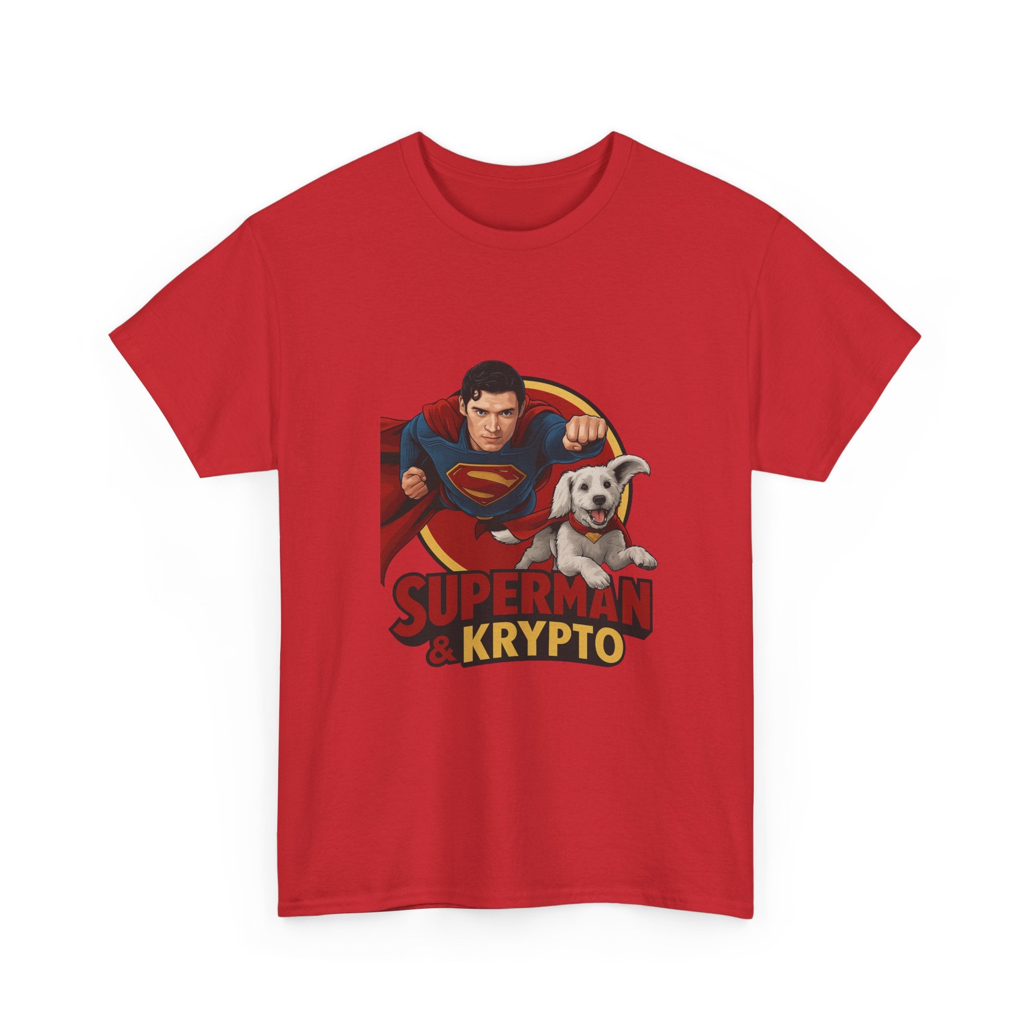 Superman Krypto Unisex Heavy Cotton Tee