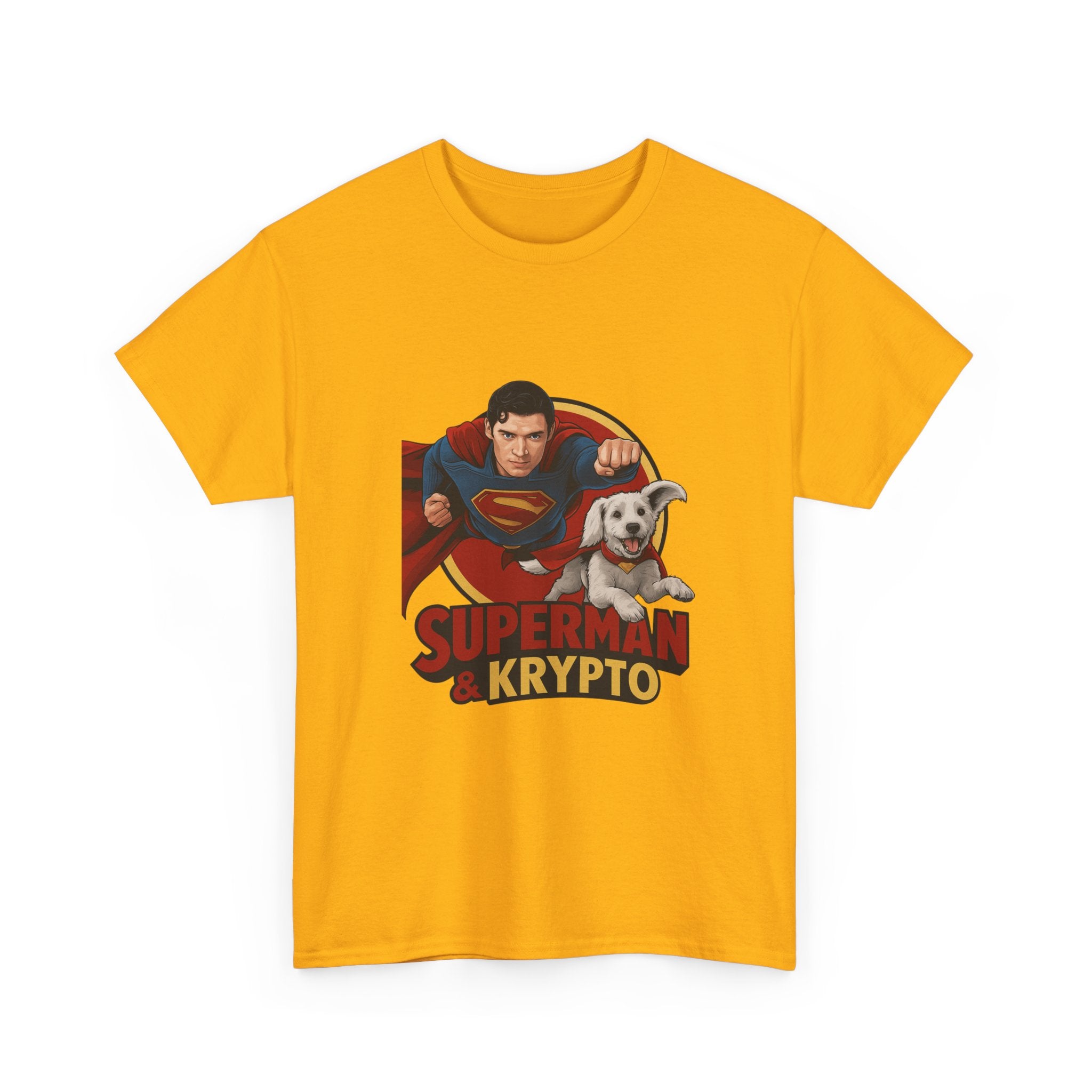 Superman Krypto Unisex Heavy Cotton Tee