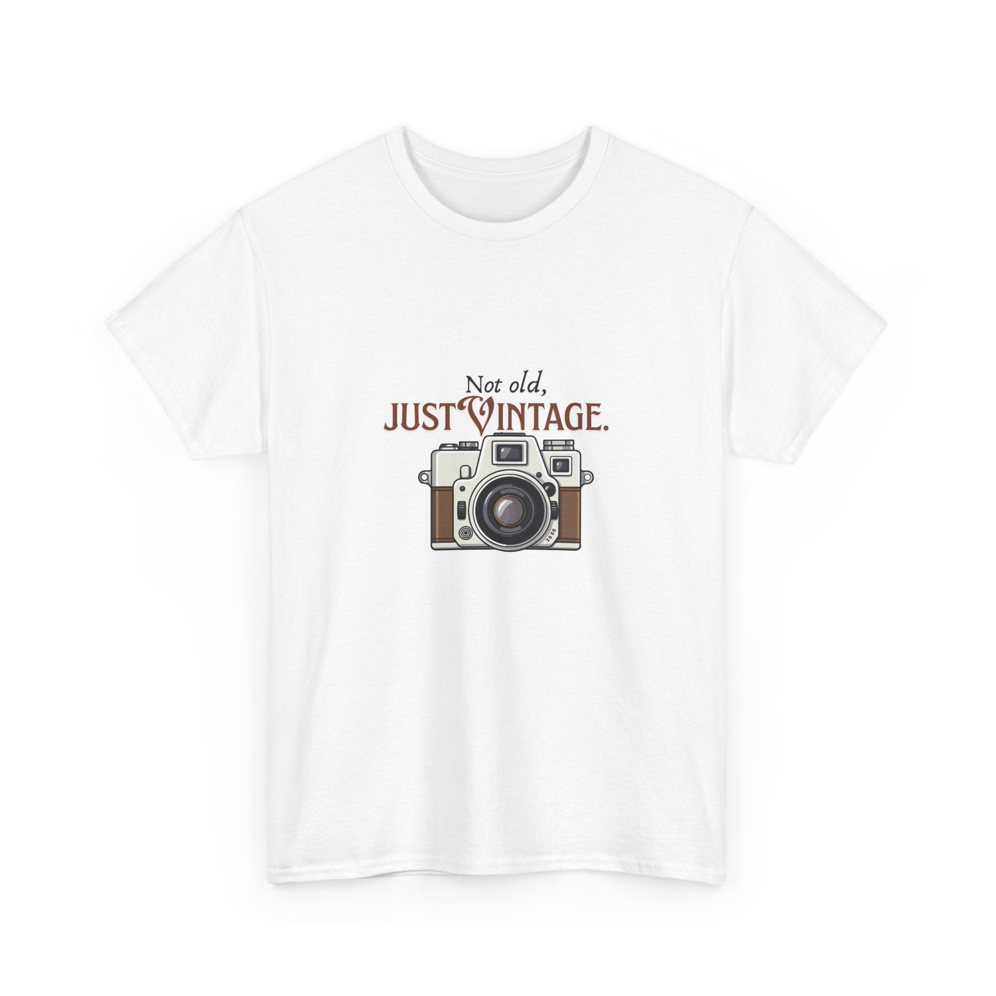 Vintage Camera Unisex Heavy Cotton Tee