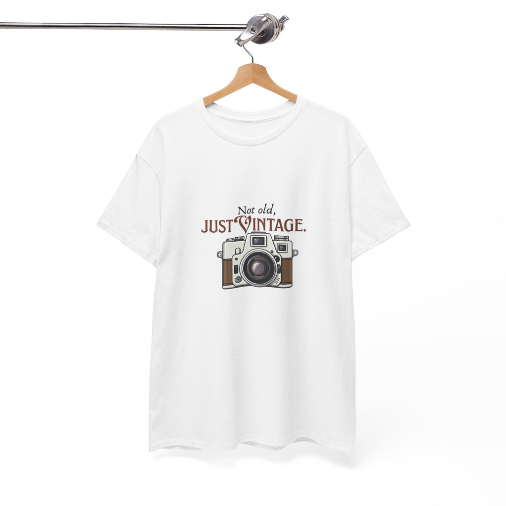 Vintage Camera Unisex Heavy Cotton Tee