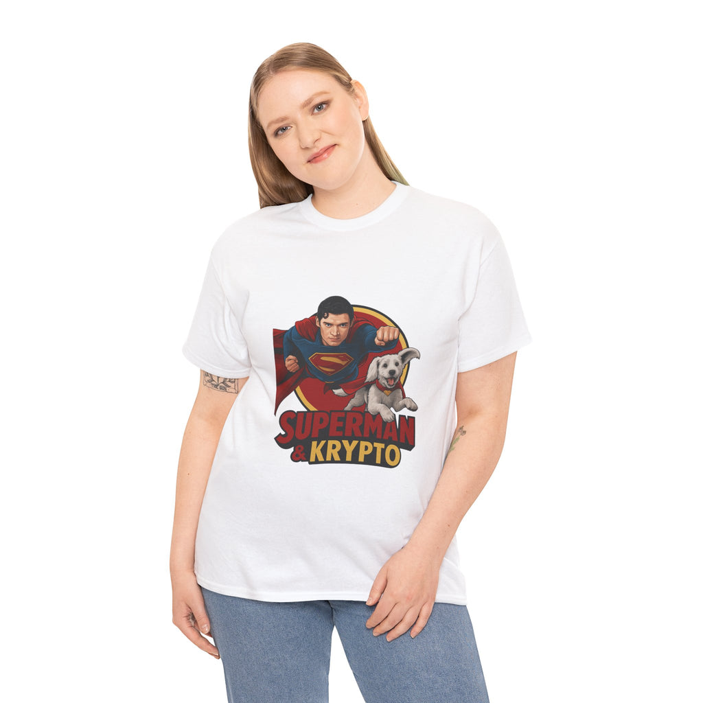 Superman Krypto Unisex Heavy Cotton Tee