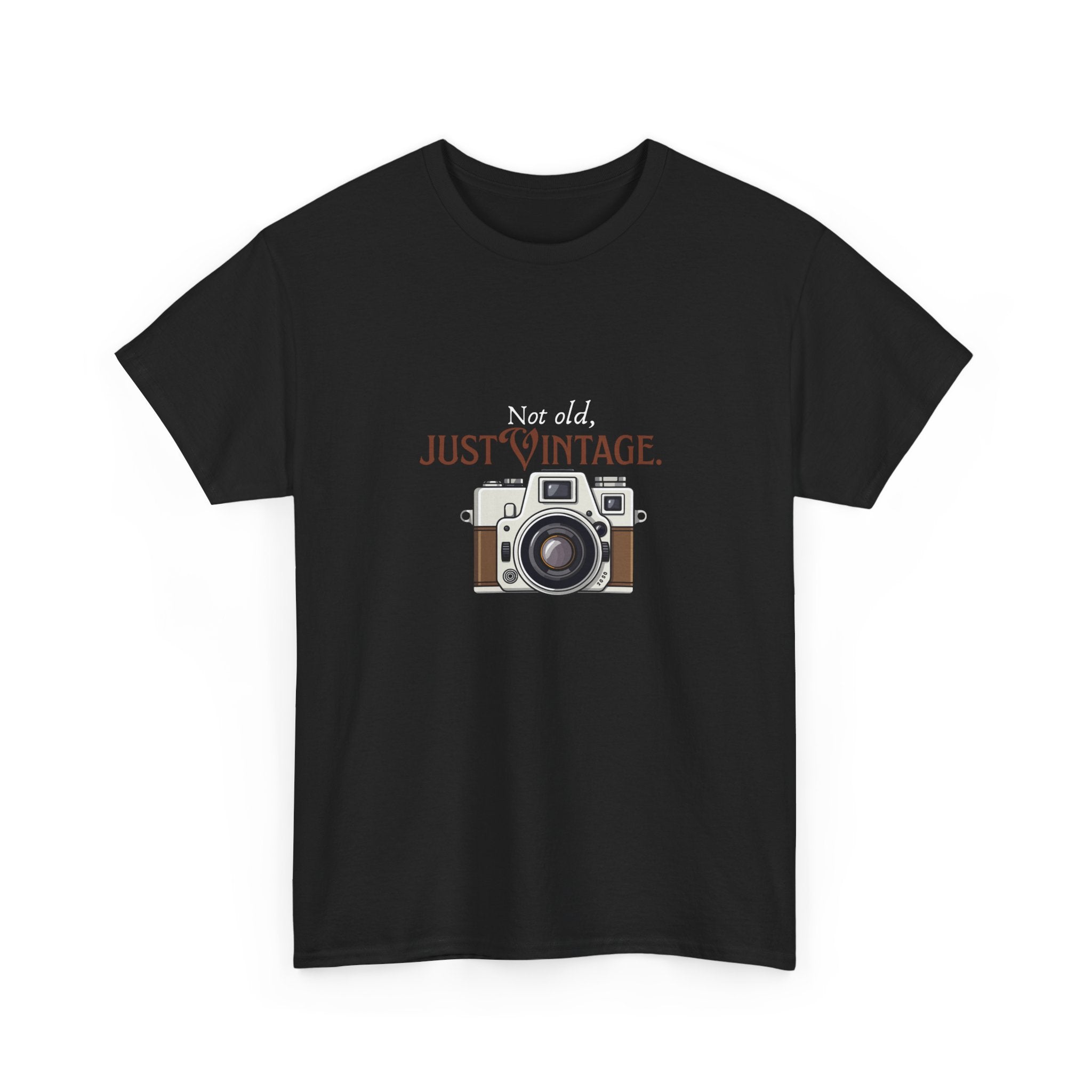 Vintage Camera Unisex Heavy Cotton Tee
