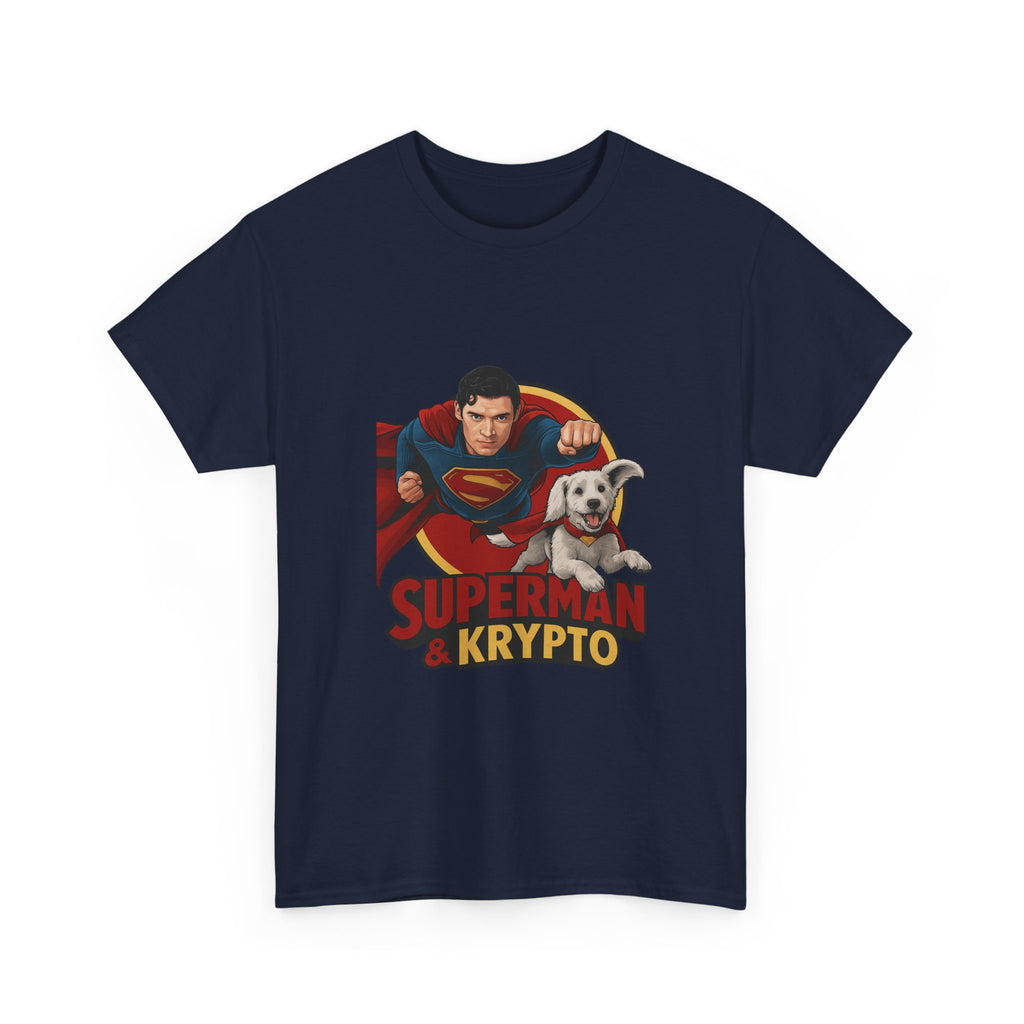 Superman Krypto Unisex Heavy Cotton Tee