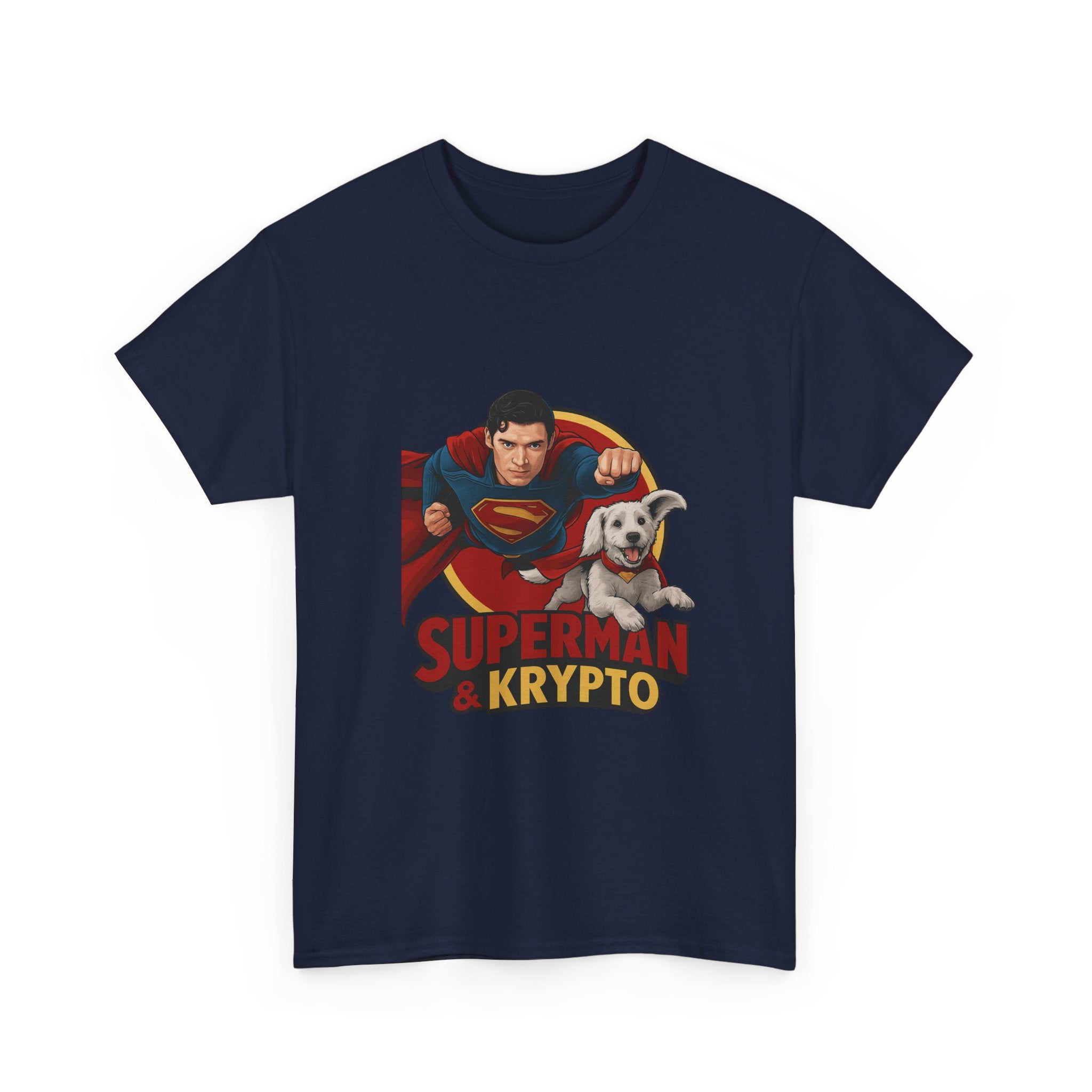 Superman Krypto Unisex Heavy Cotton Tee