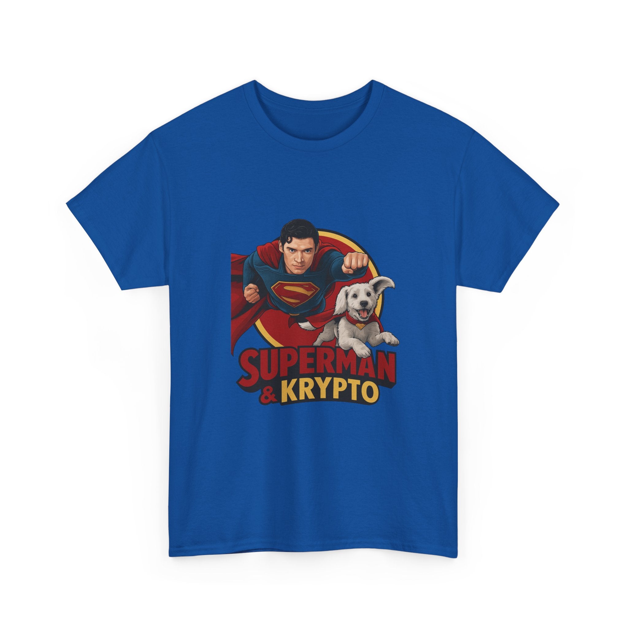 Superman Krypto Unisex Heavy Cotton Tee