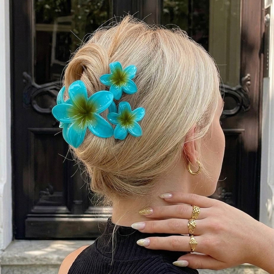 Flower Hair Clip Set of 3