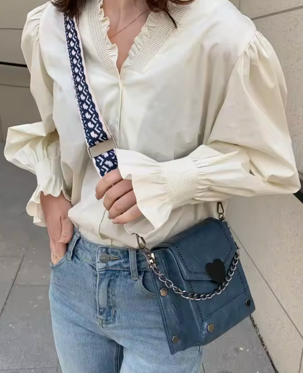 Women's Small Pu Leather Vintage Style Handbag Crossbody