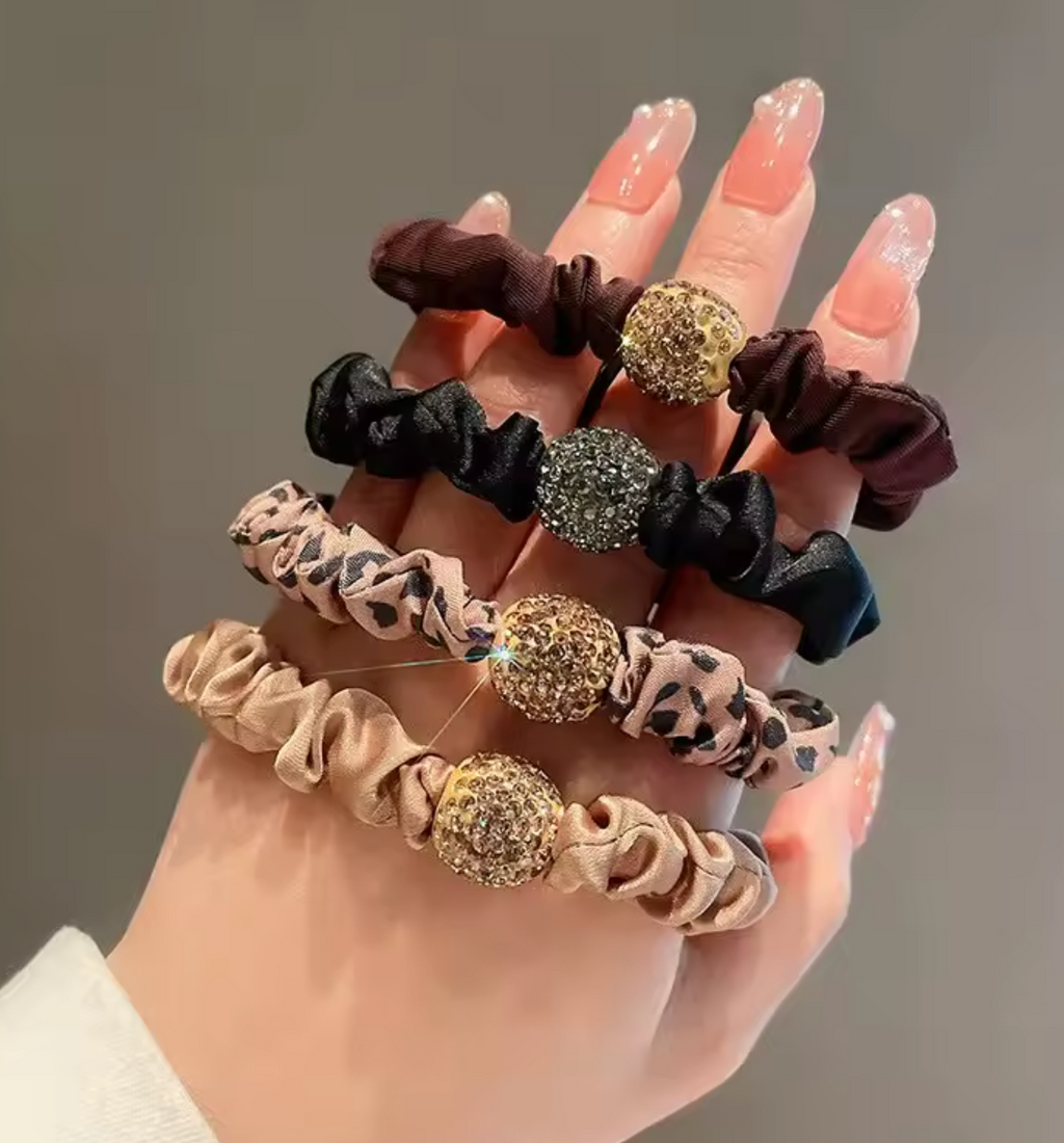 4 Pcs/Lot Hair Band Accessories Fashion Large Hair Ties