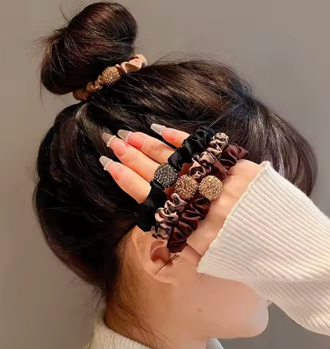 4 Pcs/Lot Hair Band Accessories Fashion Large Hair Ties