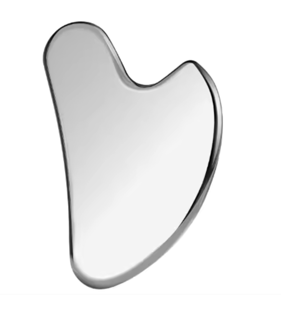 Stainless Steel Gua Sha Facial Tools Face Massager Tool - 1PC for Skin Care