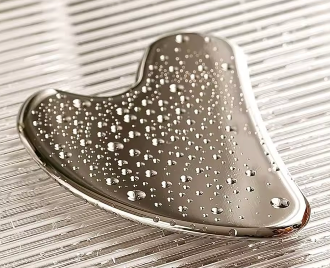 Stainless Steel Gua Sha Facial Tools Face Massager Tool - 1PC for Skin Care