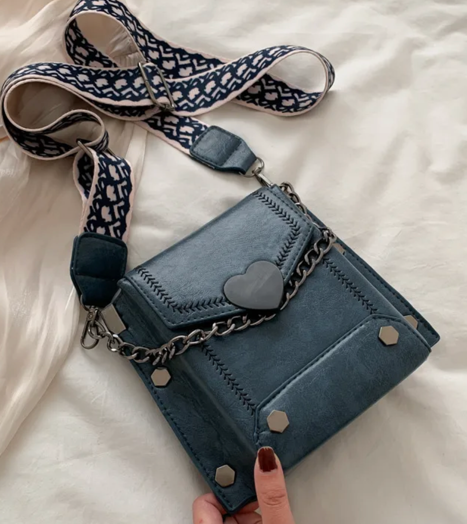 Women's Small Pu Leather Vintage Style Handbag Crossbody